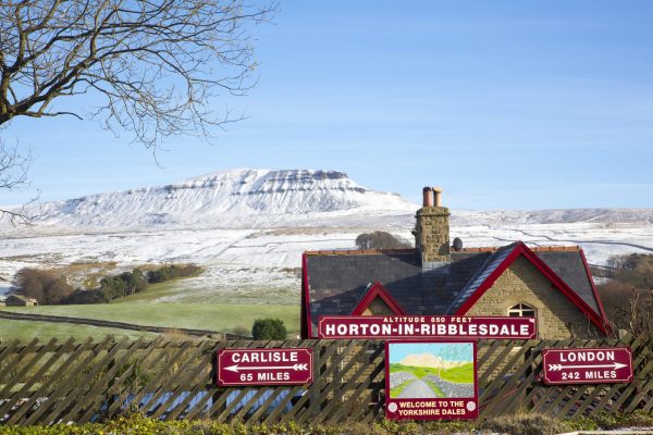 Views from Horton-in-Ribblesdale Train Station. Gateway to the Yorkshire Three Peaks.